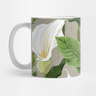 Calla lily pattern soft color Mug